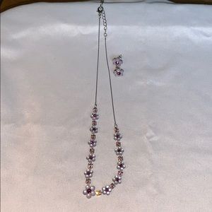 Necklace and earrings